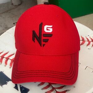 Men’s Contour Adjustable Red Golf Hat Cap